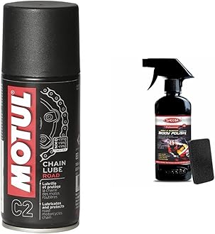 C2 Chain Lube for All Bikes (150 ml) + Sheeba Bike & Scooter Complete Body Polish (200 Ml)