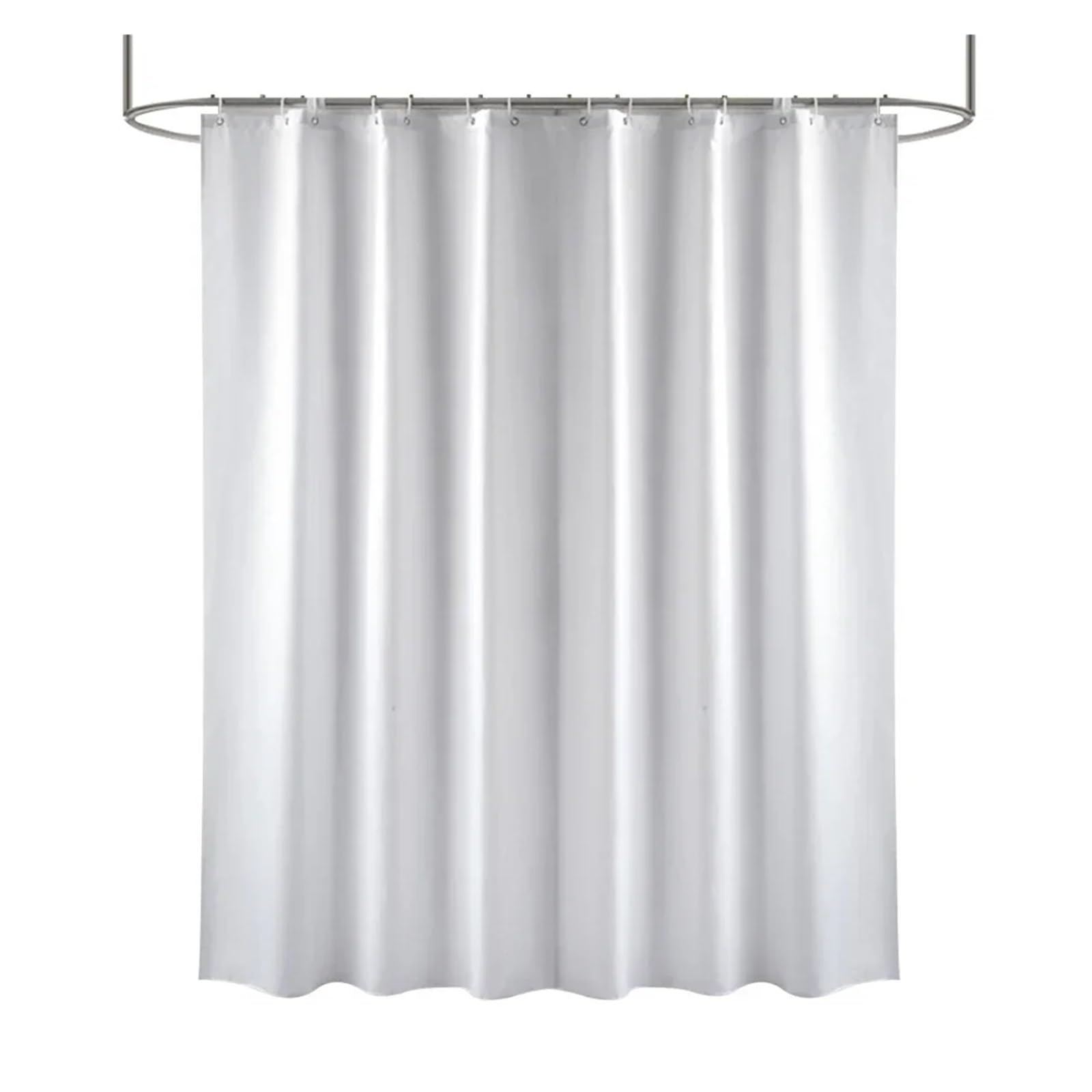 Cortina de ducha impermeable de 180 x 230 cm, tela gruesa, calidad hotelera, color blanco, ideal para bañera, resistente al moho, diseño elegante, cubierta de privacidad, duradera y elegante