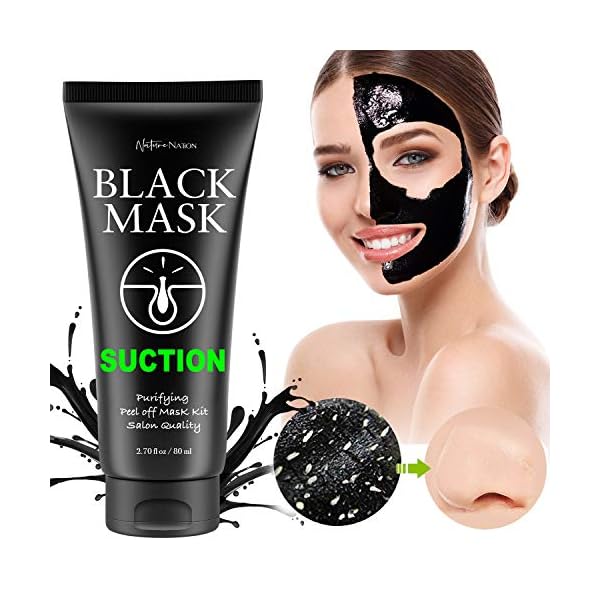 Blackhead-Remover-Mask-Valuable-3-in-1-Kit-Purifying-Peel-Off-Mask-With-5-Blackhead-Pimple-Comedone-Extractors-and-Silicone-Brush-Deep-Cleansing-Blackheads-Removal-Mask-Kit Blackhead Remover Mask Valuable 3-in-1 Kit Purifying Peel Off Mask, with 5 Blackhead & Pimple Comedone Extractors and Silicone Brush, Deep Cleansing Blackheads Removal Mask Kit