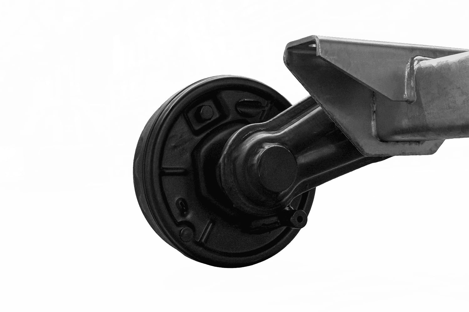 Knott Eje con Freno 1350 kg para Remolque y Plataforma, Medidas 1450 mm y 1900 mm, Patrón 5x112, Suspensión de Torsión de Caucho y Sistema de Freno Backmat