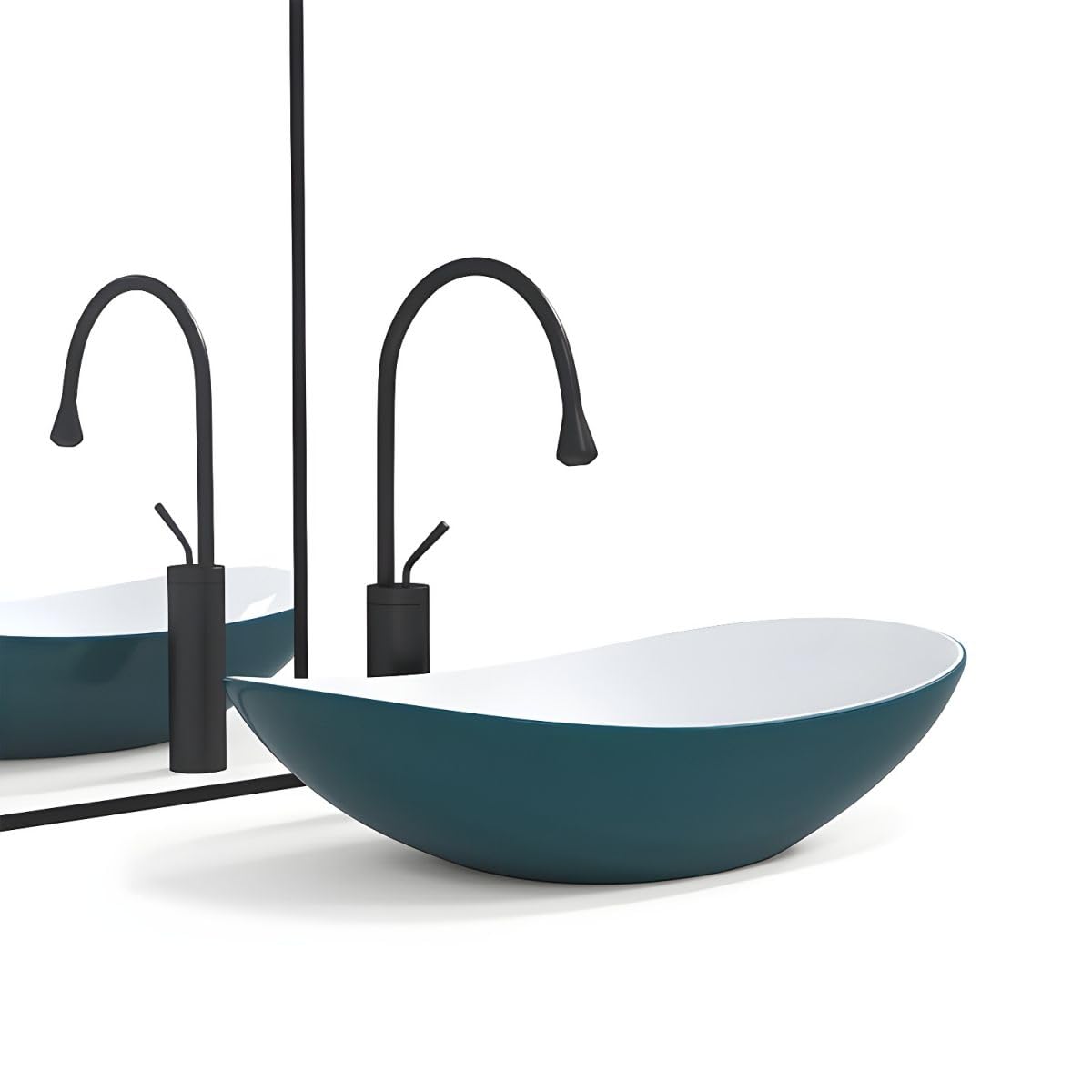 LUXARA Ceramic Wash Basin - Modern Bathroom Sink -2