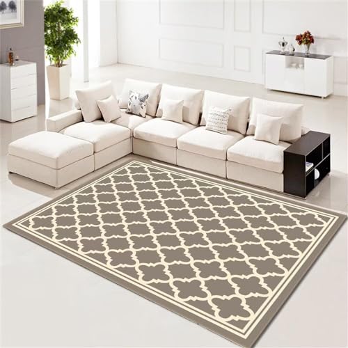 Tapis gris isolant phonique et résistant pour salon 120x170 cm - 2