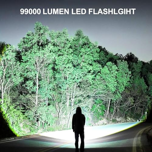 Rechargeable Flashlights 99000 High Lumens 2 Pack, Led Super Bright Flashlight with 5 Modes & IPX7 Waterproof, 15H Running Time, High Powered Flash Light for Home Camping Home Emergencies - Image 3
