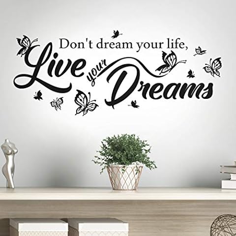 Live Dreams Wall Sticker for Home Decor Cover