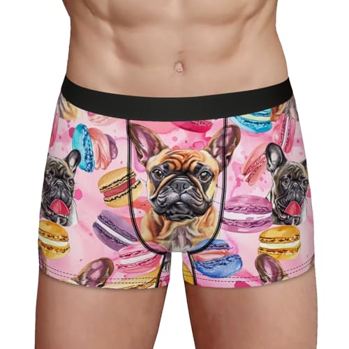Men's Underwear Cute French Bulldog Dogs Boxer Briefs Breathable Comfortable3