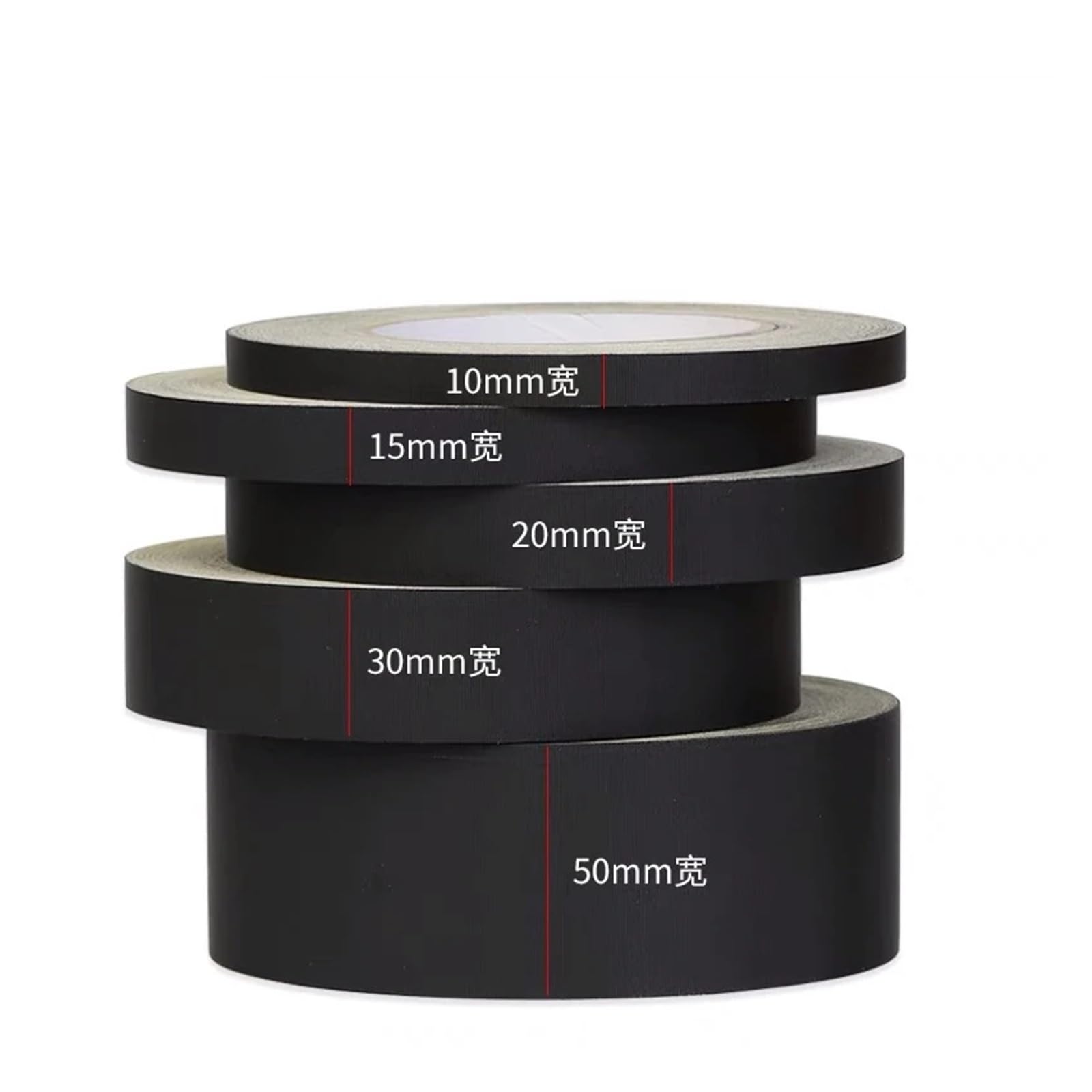 Nastro Adesivo Trasparente Nastro adesivo in tessuto di acetato isolato nero for notebook, telefono e tablet, nastro isolante ad alta temperatura, 30 m(30mm)
