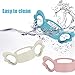3 Pack Baby Bottle Handles Silicone Wide Neck Feeding Handle Easy Grip Lightweight Bottle Handle Small Hand Gripping (Pink, Light Gray,Blue)