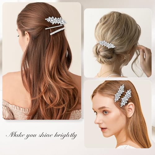 Barrettes à cheveux en strass fixez vos mèches avec élégance - 6