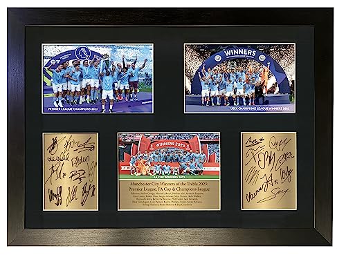 Treble Winners 2023 Manchester City Autograph Man City/Premier League