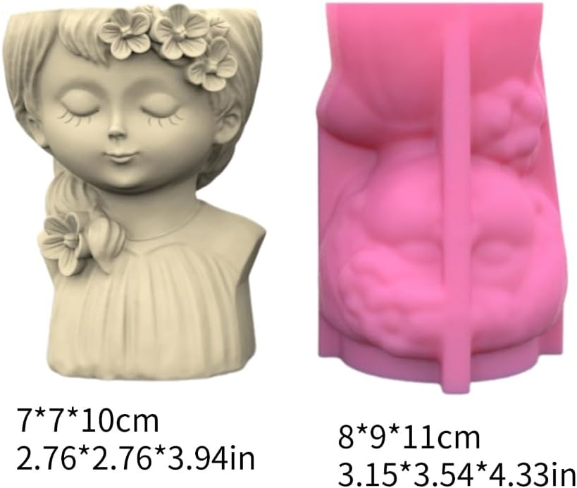 植木鉢型 ティーンエイジガール型 プランター型 ハンドメイド クラフト型 DIY用