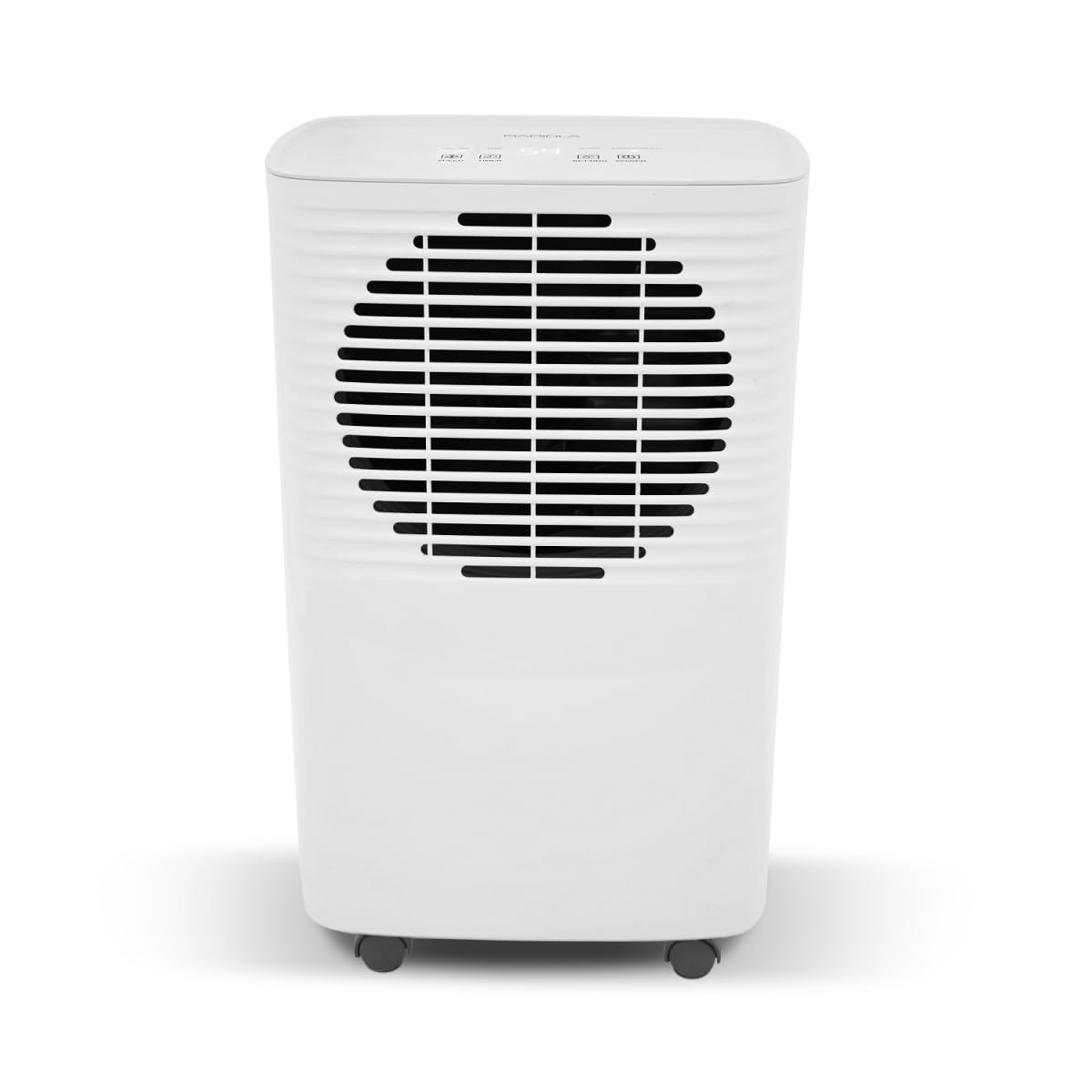 RADIOLA Deshumidificador de aire 10 l/día, Depósito 2,5L, 205 W, Compacto, Silencioso, Higrostato Integrado, 10-15 m², Blanco RADES010E