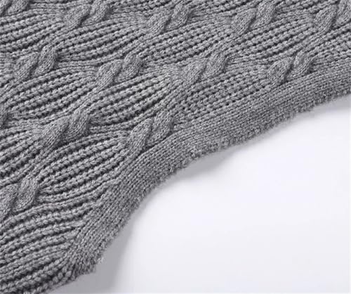 Sleeveless Knit Vests for Men V-Neck Thick Warm Sweater Casual Waistcoat Tops4