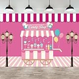 Fotografie Süßes Shoppe Niedlich Dessert Bäckerei Geschäft Kuchen Donut Eiscreme Poster Geburtstagsfeier Hintergrund