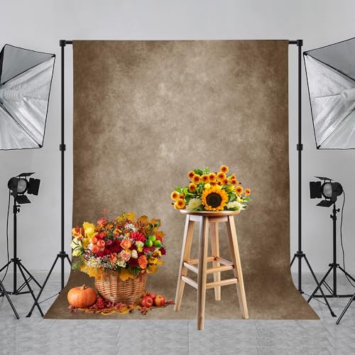 Fondo marrón vintage de 5x7 pies para fotografía miniatura 3