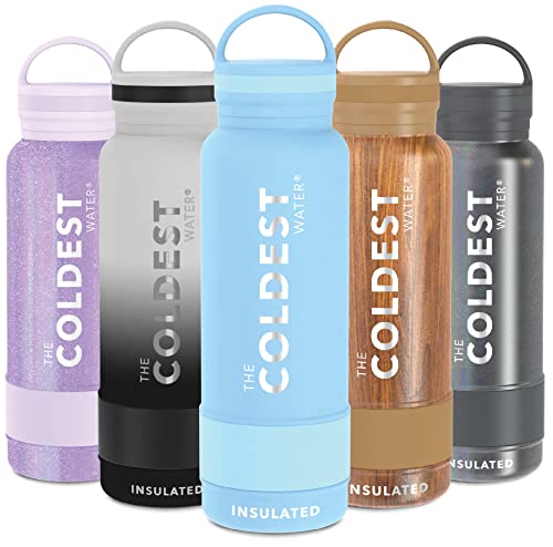 Coldest Insulated Water Bottle with Handle Lid | Leak Proof, Simple...