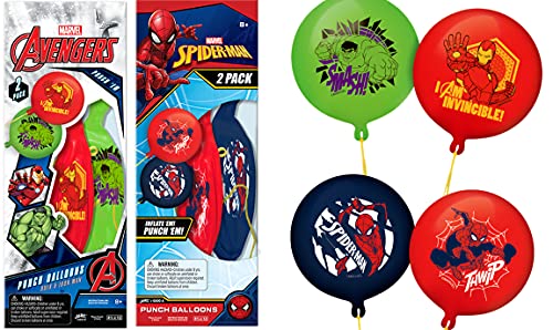 JA-RU Marvel Avengers & Spiderman Giant Punch Balloons 6800-2