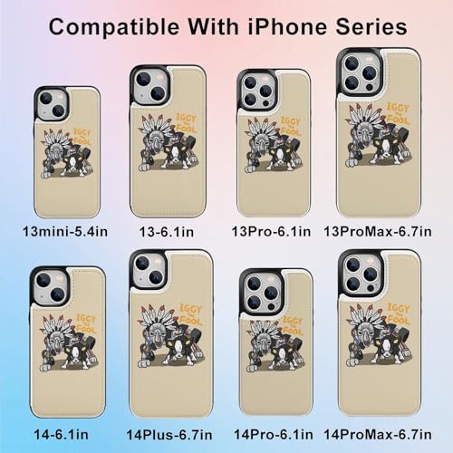 iPhone14用ケース 手帳型 ジョジョの奇妙な冒険 イギー 【全機種対応】 アイフォン14用ケース スマホケース 財布型 PUレザー おしゃれ 背面カード収納 スタンド機能 携帯カバー 耐衝撃