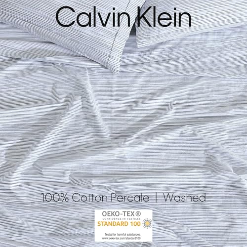 Parure de lit CK en coton percale pour très grand lit de luxe - 7