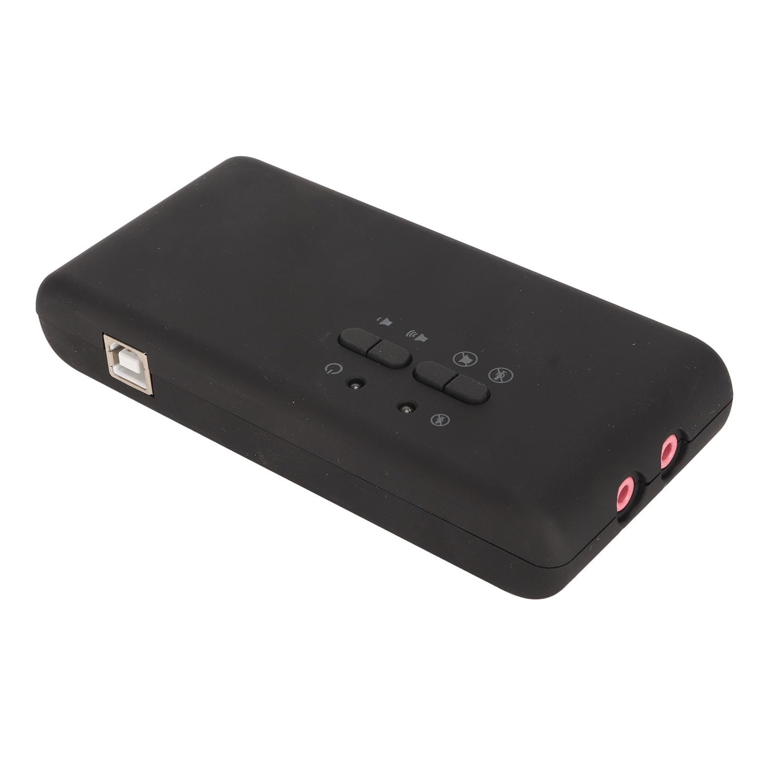 USB-Soundkarte, externer 7.1-Kanal-High-Fidelity-Audio-Adapter mit 48 kHz Abtastrate, Dual-Mikrofon-Eingang für PC, Laptop, Computer, Gaming, Heimkino, ABS-Material