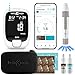 KETO-MOJO GK+ Bluetooth Glucose & Ketone Testing Kit + Free APP for Ketosis & Diabetes Support. 20 Blood Test Strips (10 Each), Meter, 20 Lancets, Lancing Device, and Control Solutions