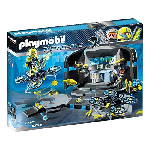 PLAYMOBIL Agentes Secretos Centro de Mando del Dr,Drone (9250)