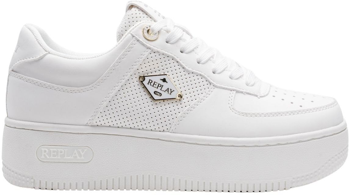 Replay Women's GWZ5O Trainers, 061 White, 38 EU, 061 White, 6 UK
