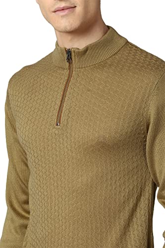 Image of Peter England Men Acrylic Turtle Neck Classic Sweater
