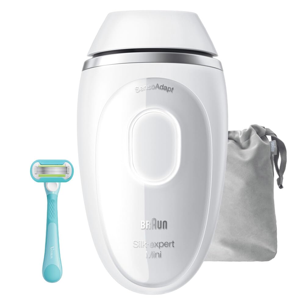 Braun Silk·Expert Mini depilator pulsacyjny z golarką, PL1114 biały