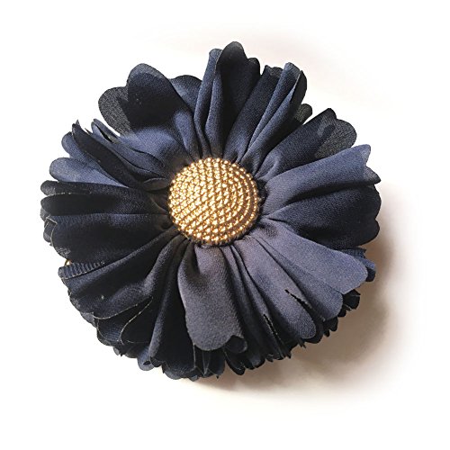 Pinza para cabello Flower Fabrics (D05) (Azul Oscuro) miniatura 1