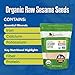 Kevala Raw Sesame Seeds Unhulled - Crunchy Seasoning with a Nutty Flavor for Healthy Snacks and Noodles, Convenient Resealable Bag for Easy Storage, Fresh Vegan Pantry Staple, 2 lb, 32 oz