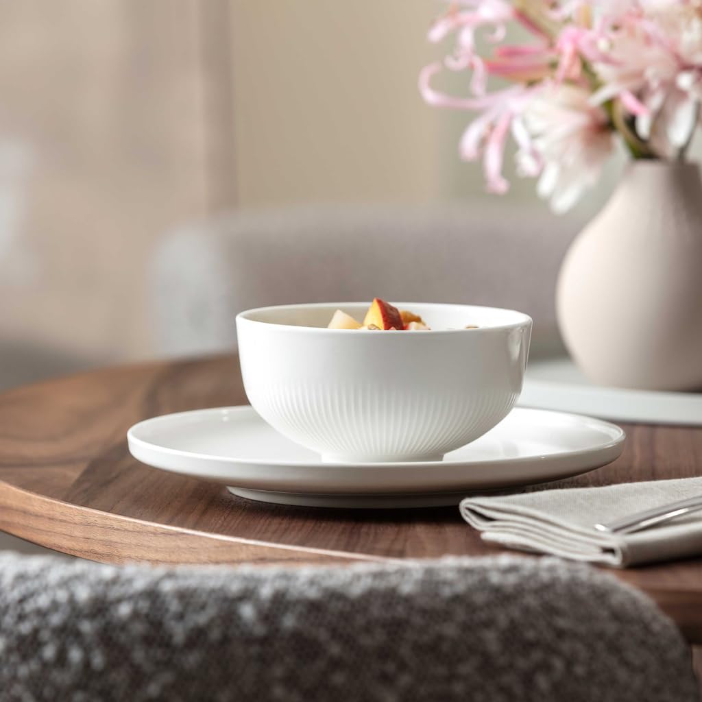 Villeroy & Boch, Afina Bowl for Soup Salad and Desserts, Relief Bowl, Dishwasher-Safe, Microwave-Safe - Image 3