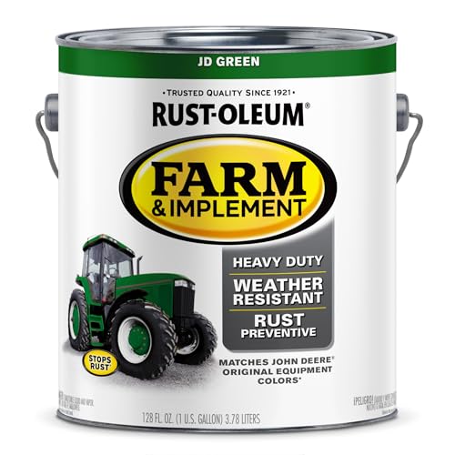 Image of Rust-Oleum 280170 Farm & Implement Enamel Paint, Gallon, JD Green