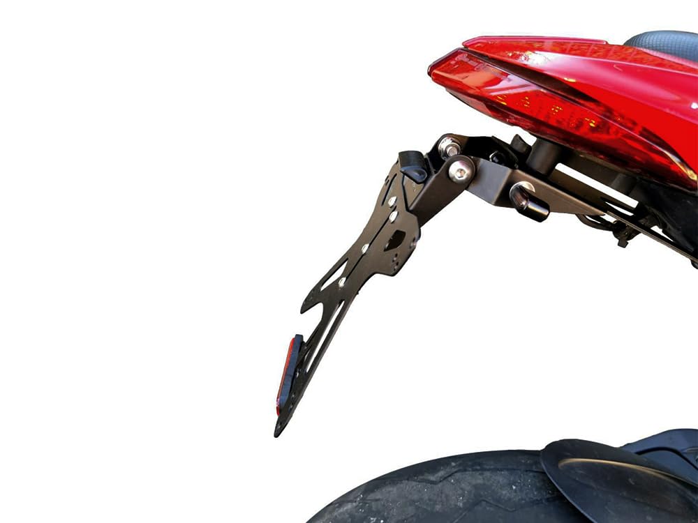 PORTATARGA SPORTIVO REGOLABILE per DUCATI HYPERMOTARD HYPERSTRADA 821 939 da 2013 a 2018 | SEPTAR