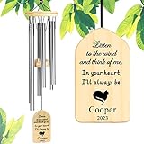 Pet Loss Gifts, Touber Personalized Memorial Wind Chime, Pet Memorial Gifts for Cat, Pet Sympathy Gi