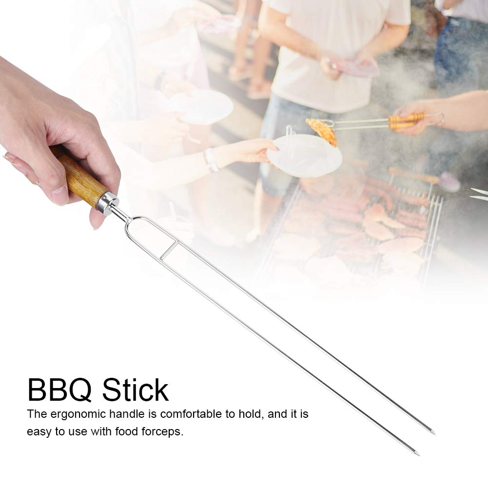Juego de 7 Tenedores para Barbacoa de Acero Inoxidable, Utensilios para Asar en Forma de U