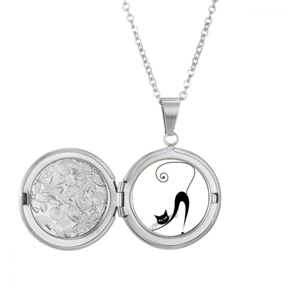 Collier chat noir extensible Halloween : bijou ras de cou élastique - 5