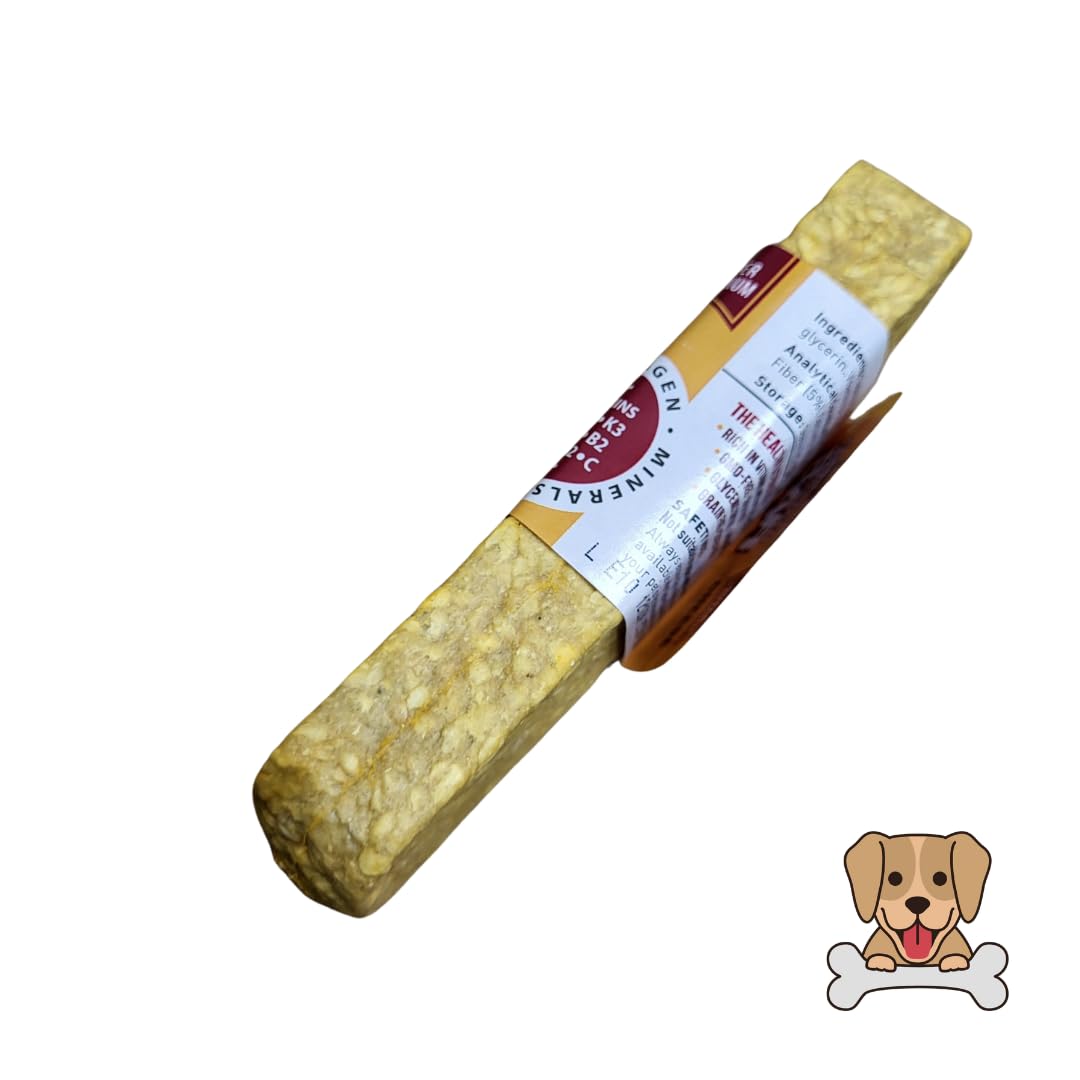 Pawsome Snax 5" Hard Cheese Flavour Bar Dog Treats - Long-Lasting Natural Chews for Small & Medium Dogs - Image 2