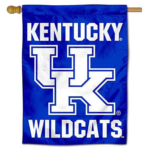 College Flags & Banners Co. Kentucky UK Wildcats New Logo Double Sided House Flag