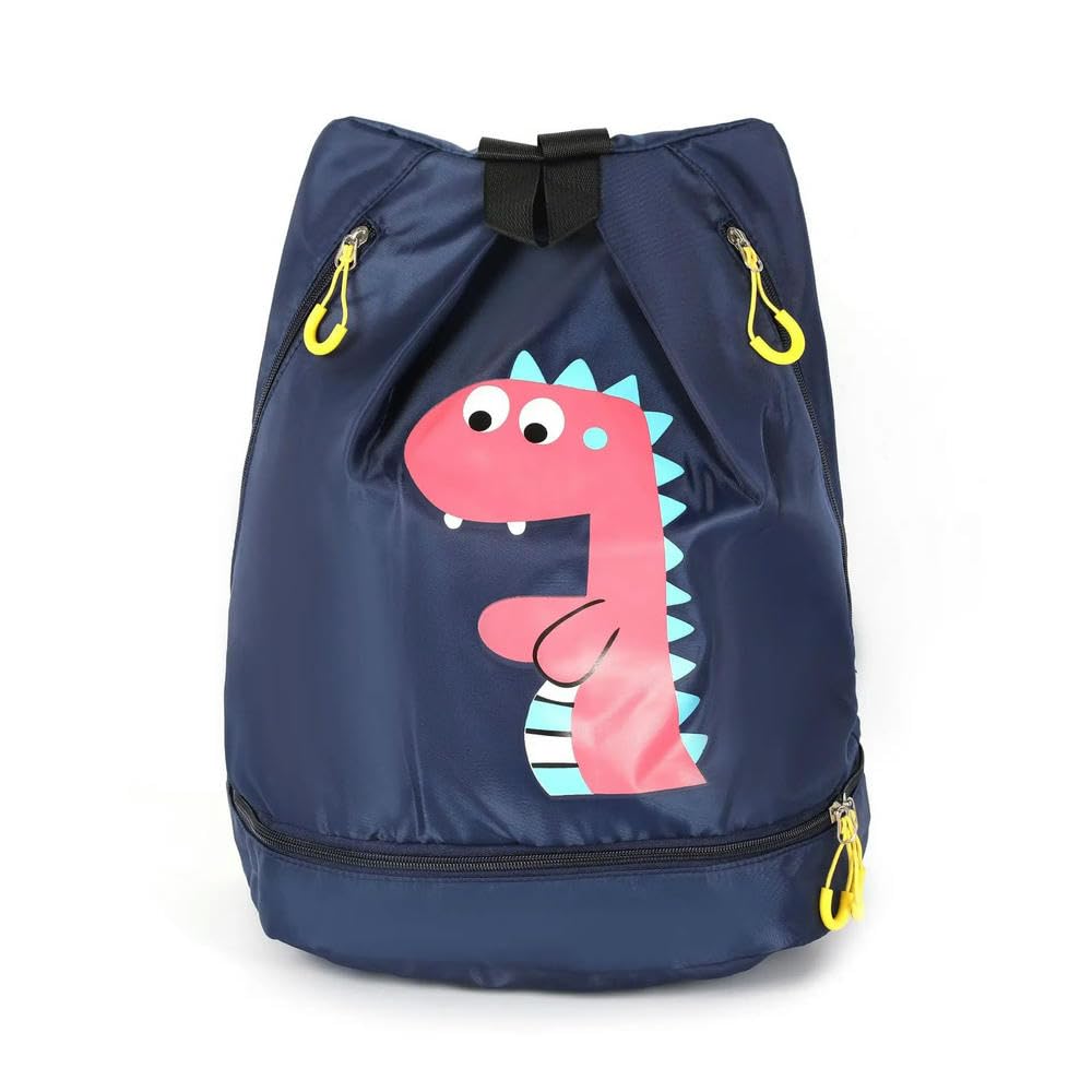 CYBHSM Dry Wet Separato Cartoon Borsa da nuoto con cerniera Zaino impermeabile Escursionismo Equitazione Spiaggia Sport Piscina Gear Bag per bambini
