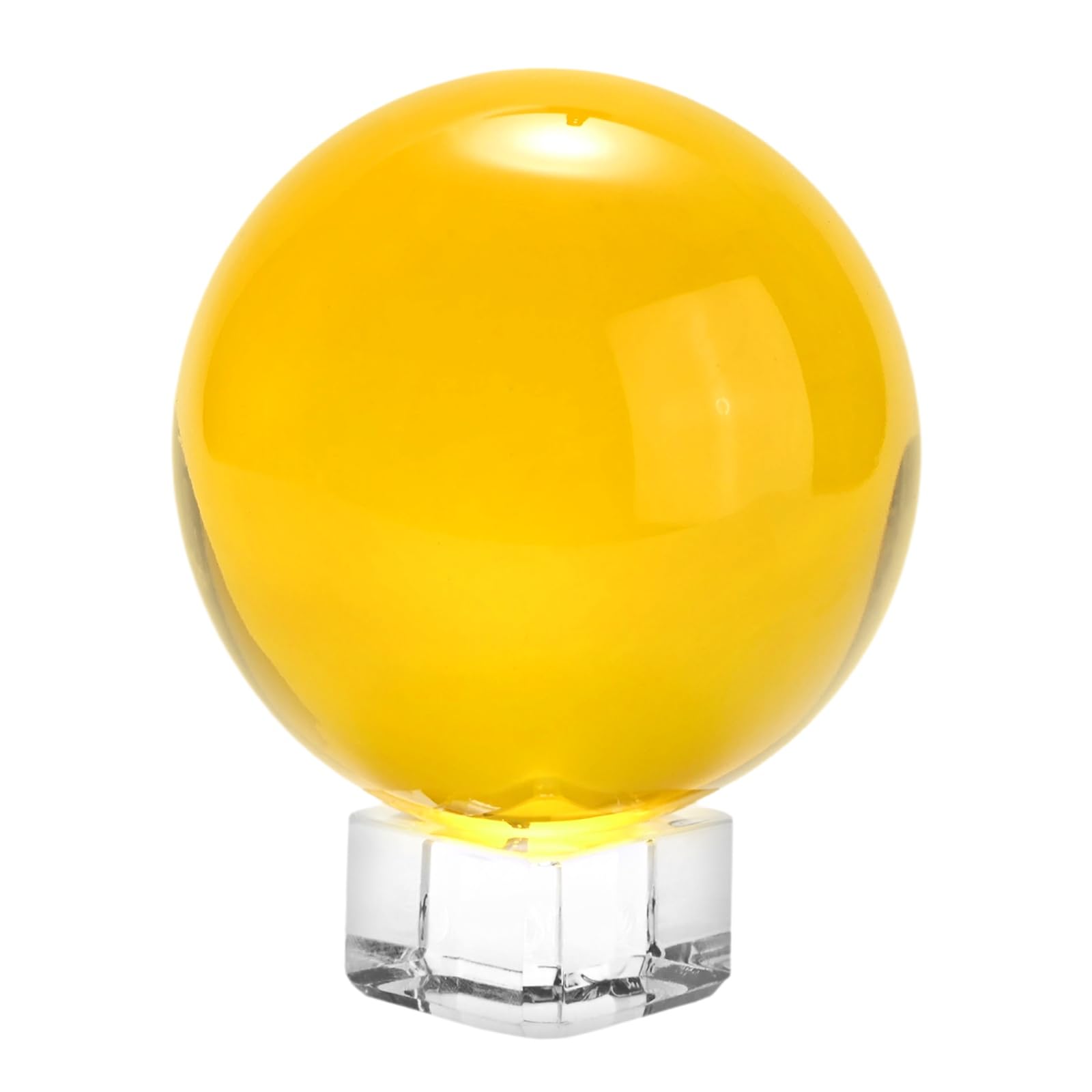 M METERXITY K5 Crystal Glass Ball 60mm/2.4inch, Yellow — image 1