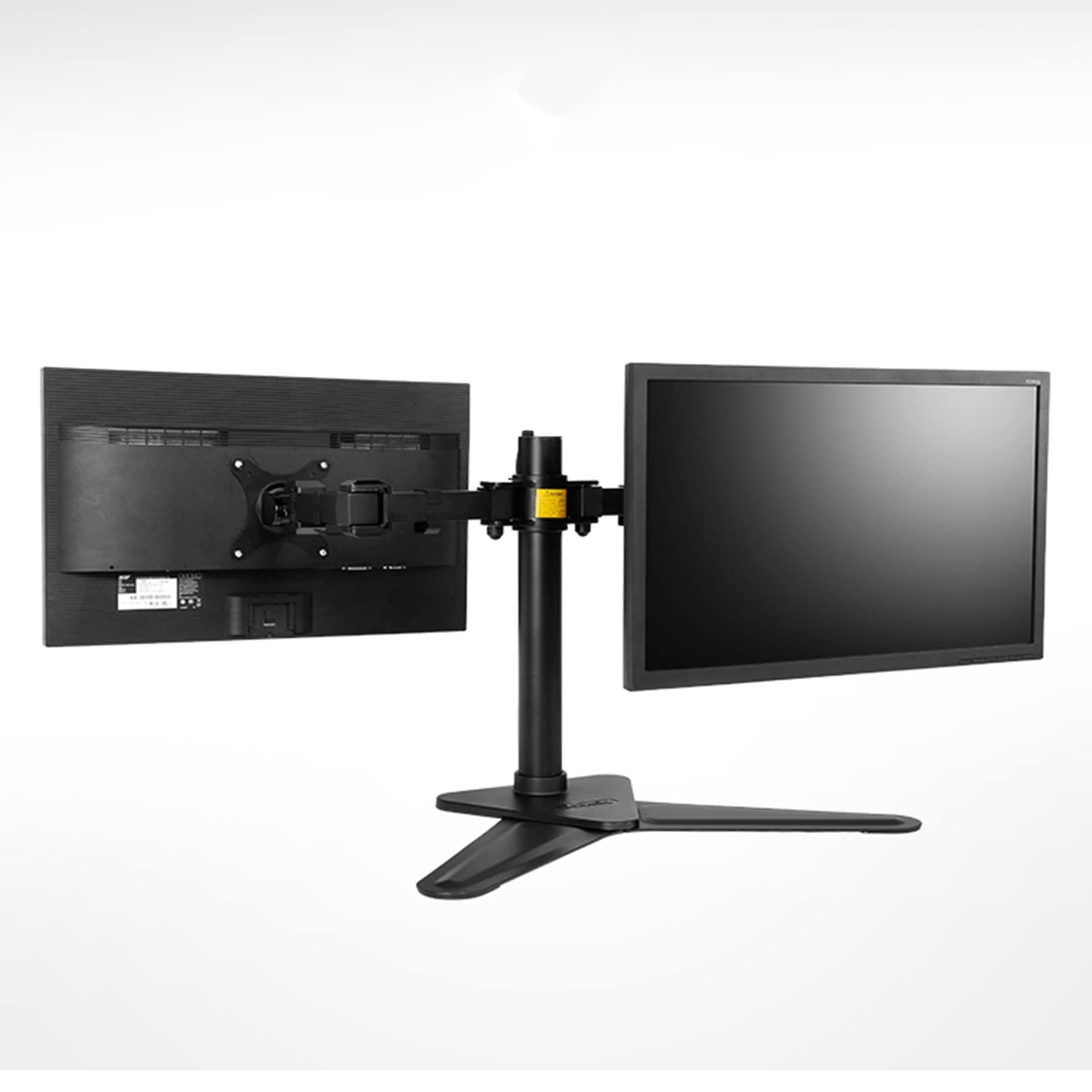 asdchZen Dual Monitor Stand,Free-Standing Monitor Mount For 2 Monitors,Full Motion Dual Monitor Arm For 17 To 30 Inch Monitor,Easy To Setup