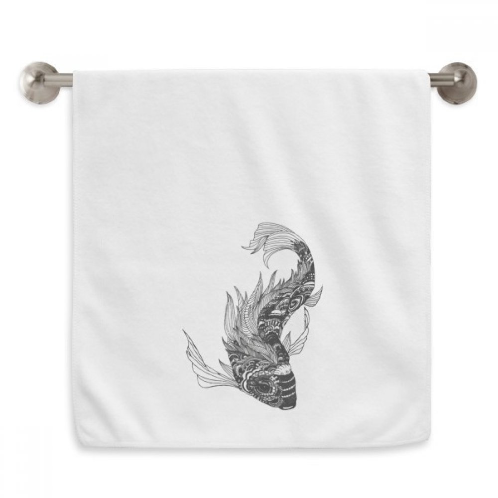 Serviettes de montagnes en dessin 13x29 pouces blanc pour la toilette quotidienne