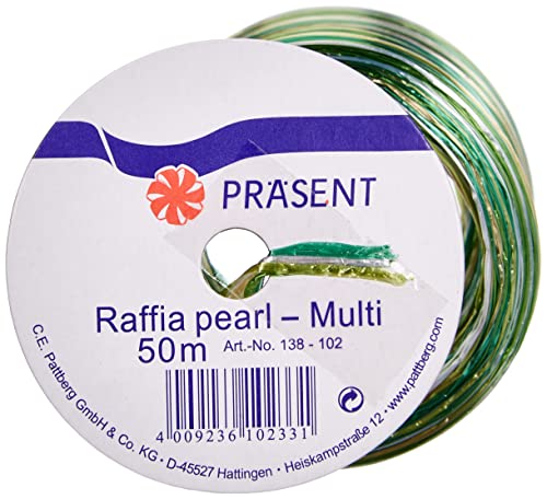 Präsent Nastro biodegradabile, Rayon, Verde, 50