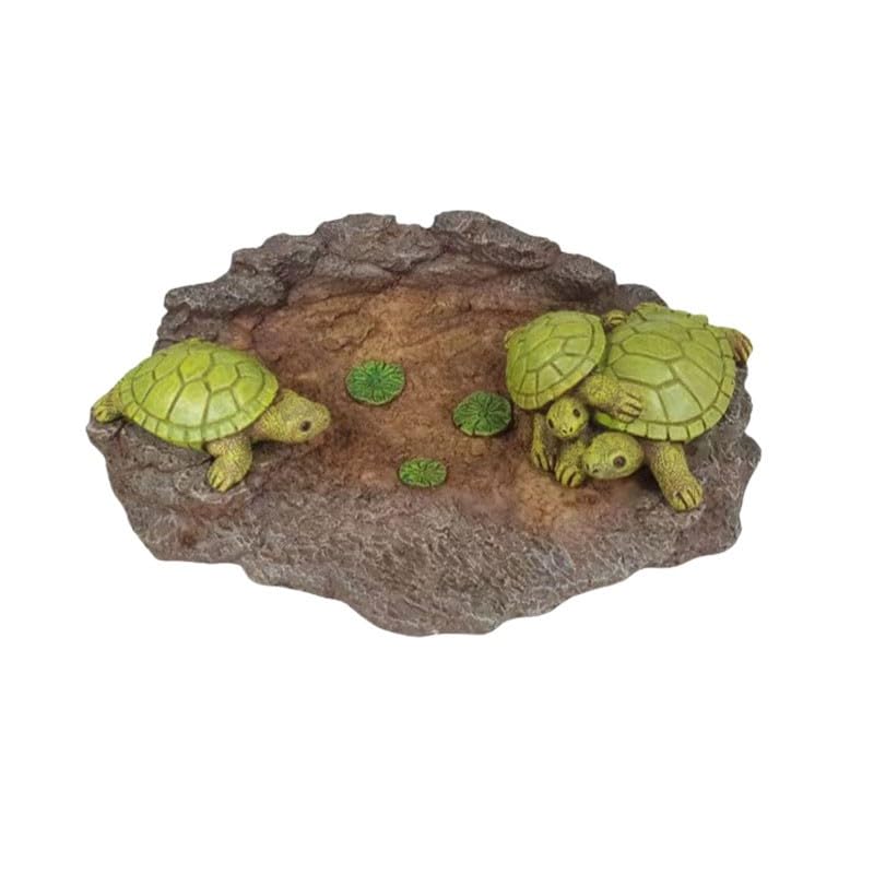 Tortue artificielle pour embellir un jardin sans entretien statuette résine verte