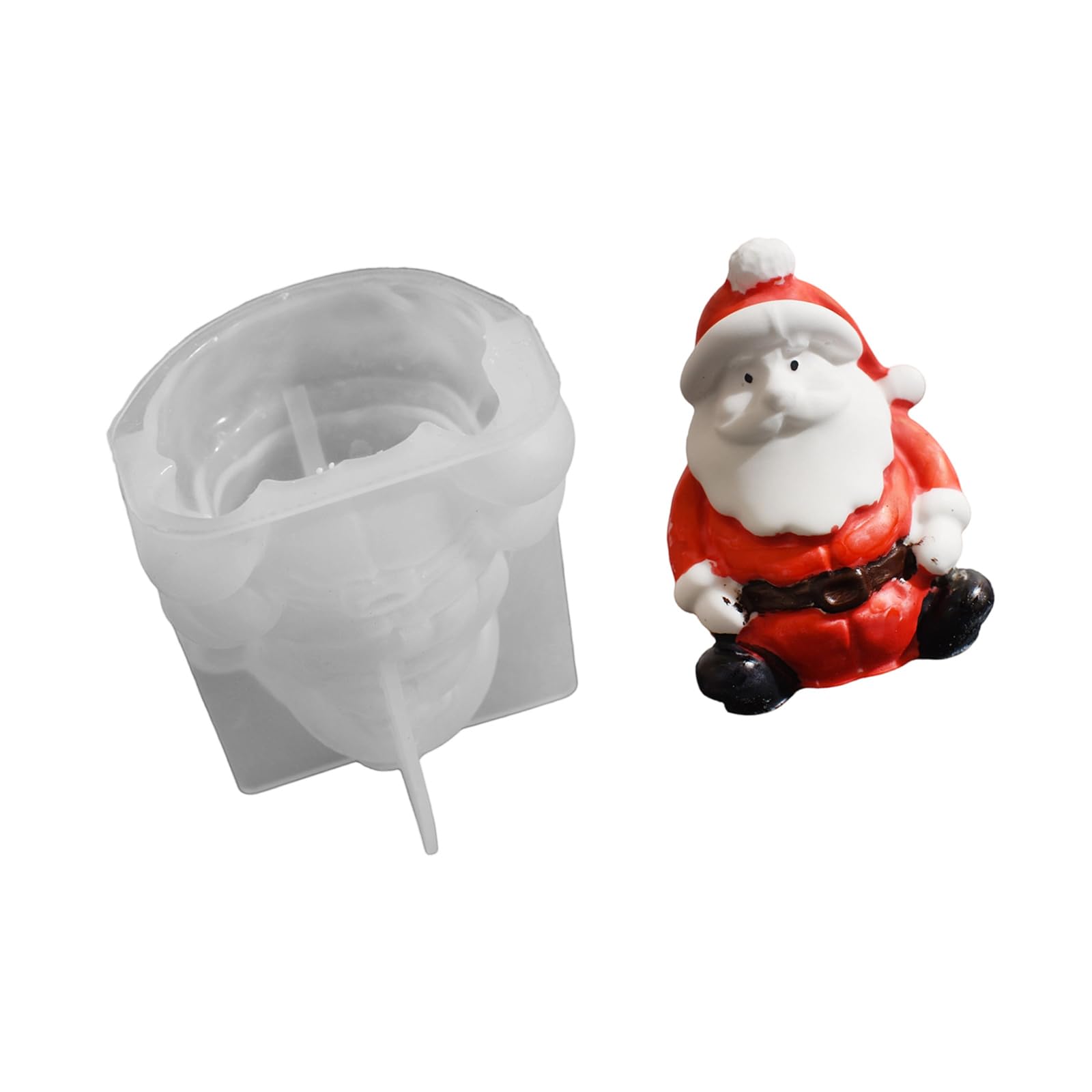 Lerpwige Santa/Snowman Silicone Mold Multipurpose Silicone For Making Soap Holiday Decoration Epoxy Resin Christmas Making Mold