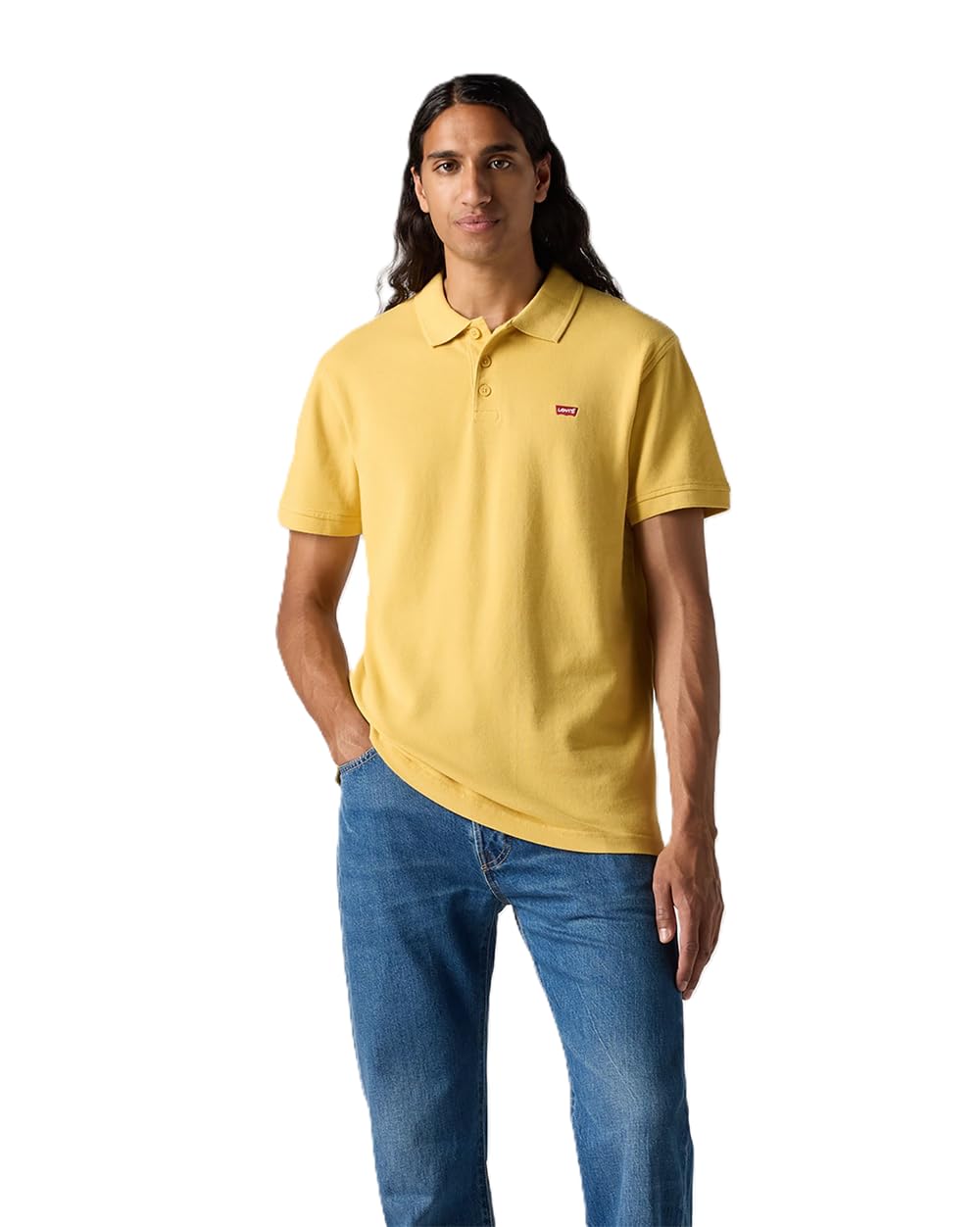 Levi's Men's Housemark Polo Shirt, Ochre, XS