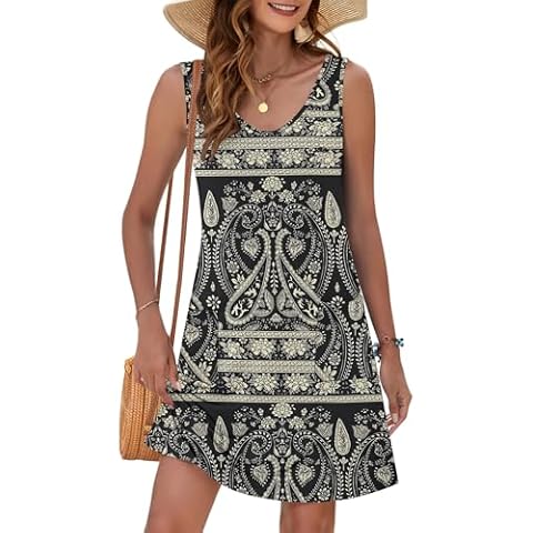 MOLERANI Casual V Neck Summer Dress Cover