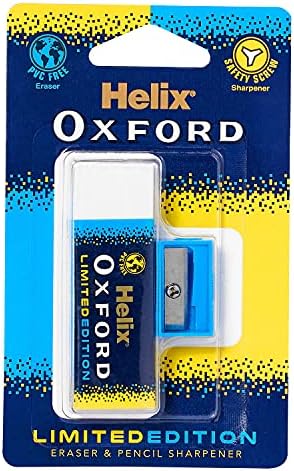 Helix Oxford Eraser and Sharpener, Oxford Blue, Large