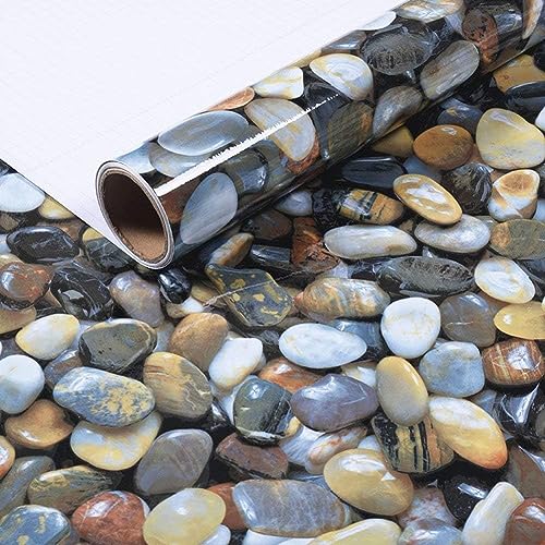 Image of HOME13 Marble Wallpaper Peel & Stick Contact Paper Self Adhesive Decorative Removable Waterproof Wallpaper for Kitchen Cabinet and Furniture Countertops (24 X 120 INCH, Stone Marble)