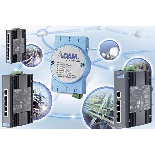 ADVANTECH, EKI-2528-BE, 8Fe Unmanaged Ethernet Switch